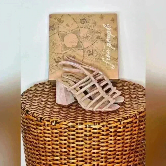 Free People Tan Heeled Sandals - Picture 1 of 5